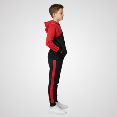 Red & Black Combo design kids Winter Collection premium Tracksuit