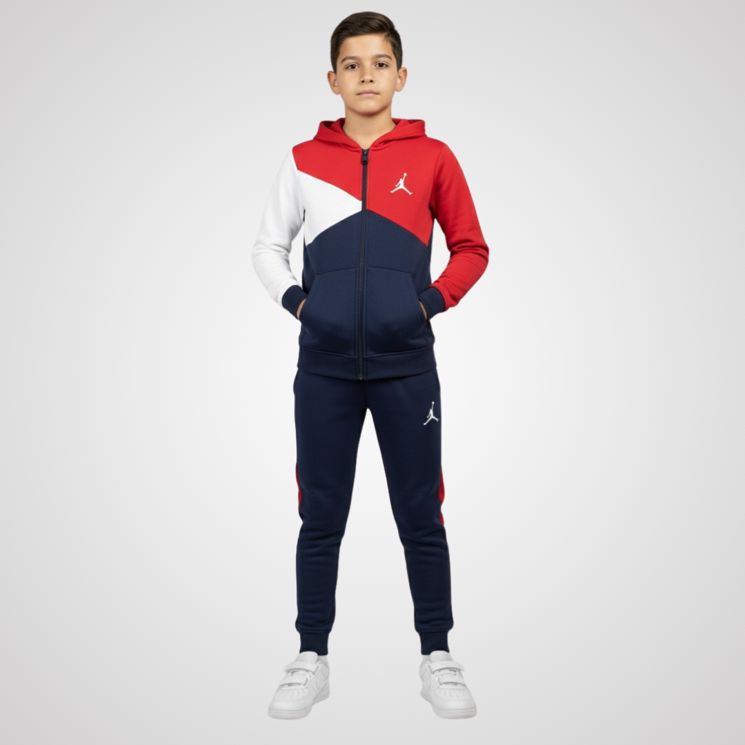 Red, White & Navy Combo design kids Winter Collection premium Tracksuit