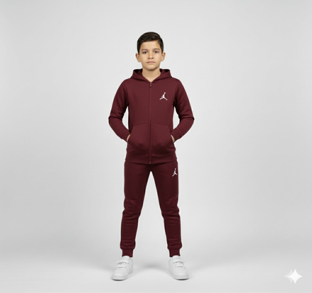 Maroon Color Kids Winter Collection premium Tracksuit
